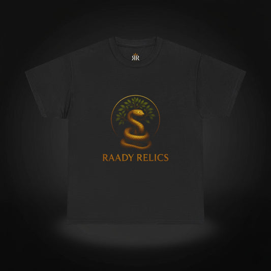Raady Relics Unisex Cotton Tee - Serpent Design Shirt for Casual Wear