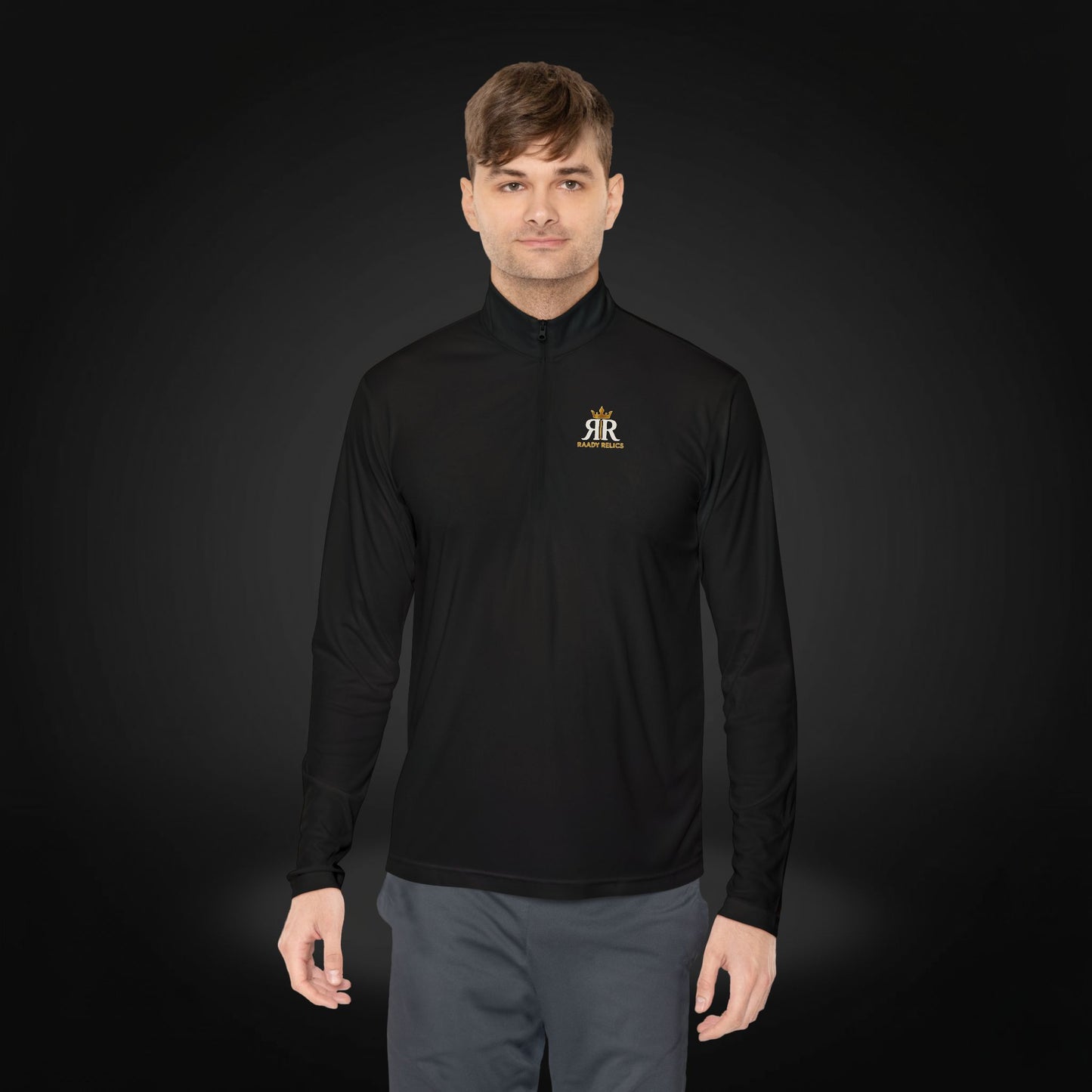 Crown Emblem Unisex Quarter-Zip Pullover