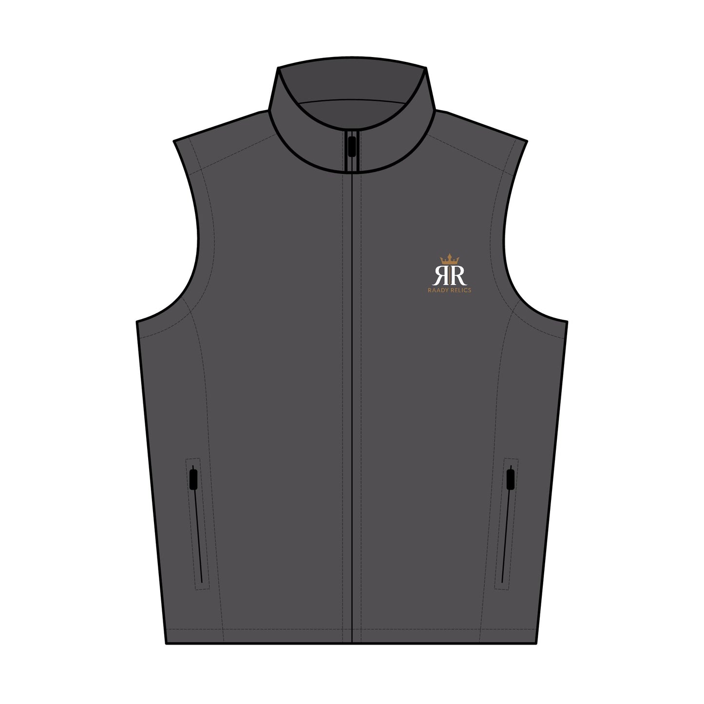 Embroidered Men's Soft Shell Vest — Professional Vest for Work & Events