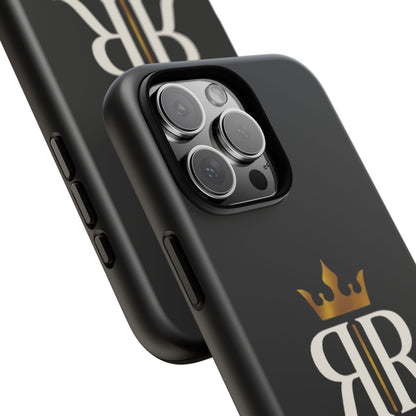 Raady Relics Crown Logo Tough Phone Case — Black Protective iPhone Cover