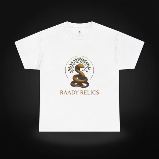 Raady Relics Unisex Cotton Tee - Serpent Design Shirt for Casual Wear