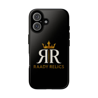 Raady Relics Crown Logo Tough Phone Case — Black Protective iPhone Cover