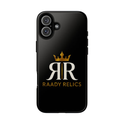 Raady Relics Crown Logo Tough Phone Case — Black Protective iPhone Cover