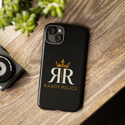 Raady Relics Crown Logo Tough Phone Case — Black Protective iPhone Cover