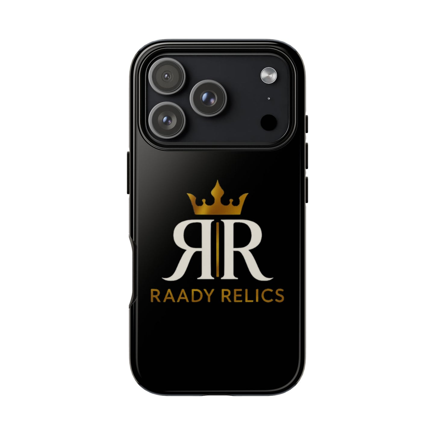 Raady Relics Crown Logo Tough Phone Case — Black Protective iPhone Cover