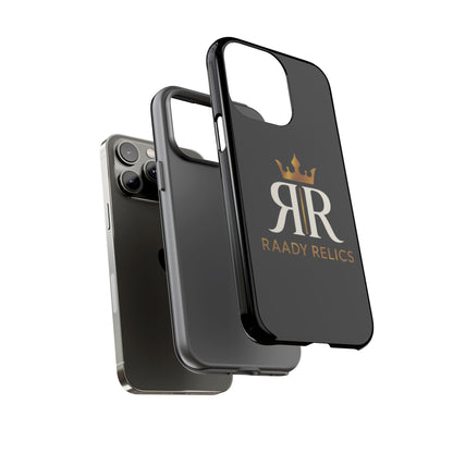Raady Relics Crown Logo Tough Phone Case — Black Protective iPhone Cover