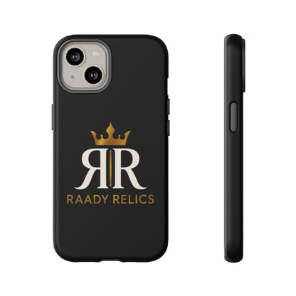 Raady Relics Crown Logo Tough Phone Case — Black Protective iPhone Cover