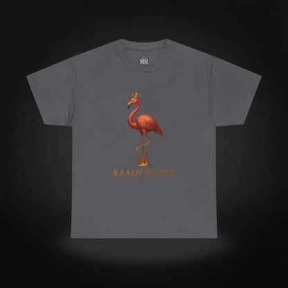 Royal Flamingo Unisex Heavy Cotton Tee - Raady Relics