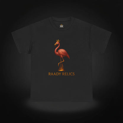 Royal Flamingo Unisex Heavy Cotton Tee - Raady Relics