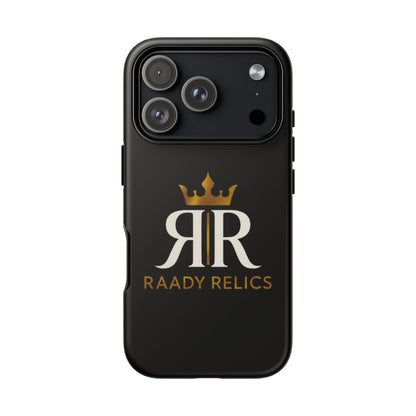 Raady Relics Crown Logo Tough Phone Case — Black Protective iPhone Cover