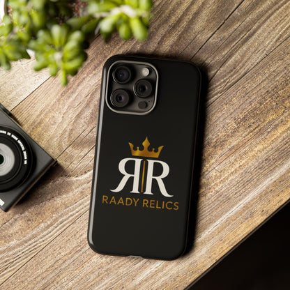 Raady Relics Crown Logo Tough Phone Case — Black Protective iPhone Cover