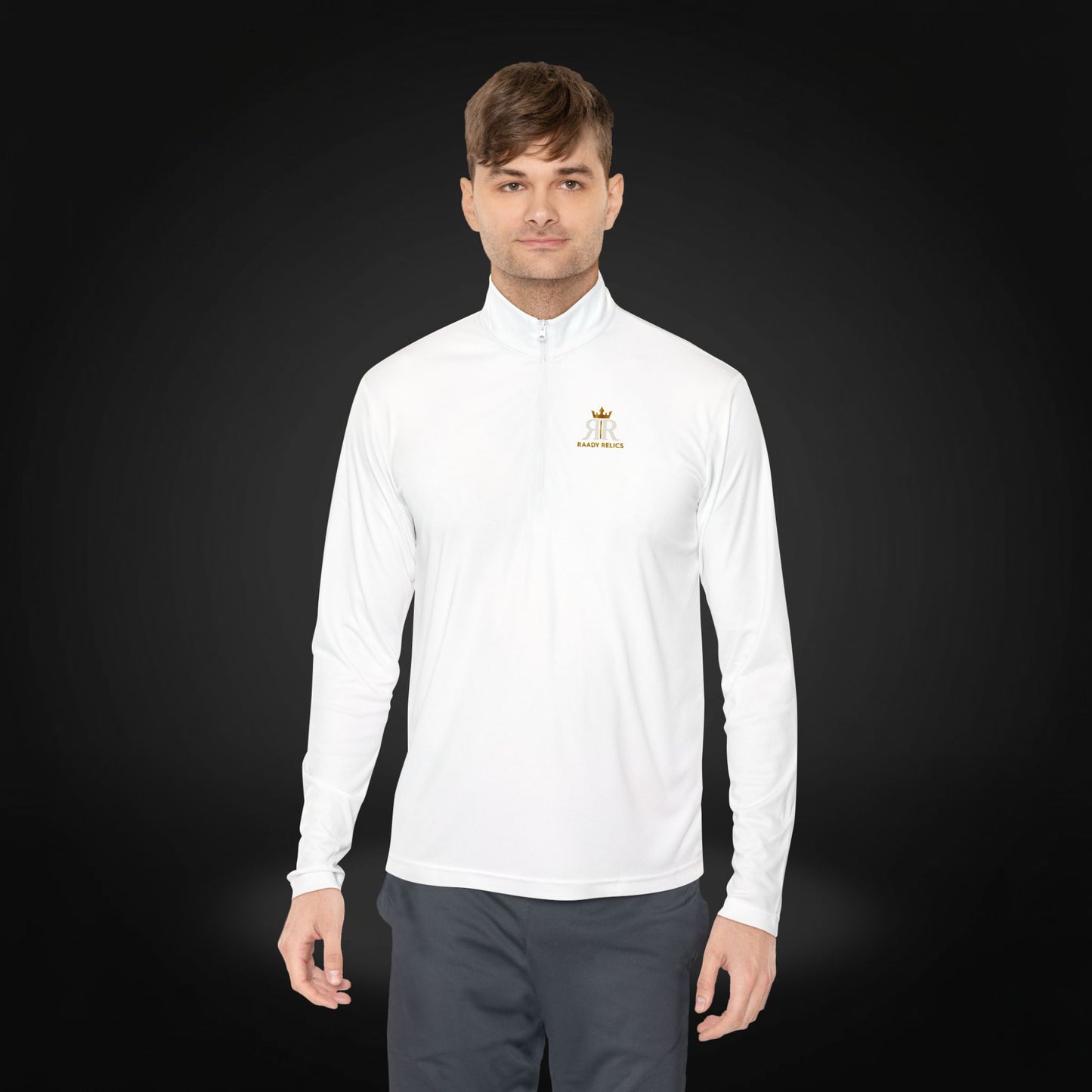 Crown Emblem Unisex Quarter-Zip Pullover