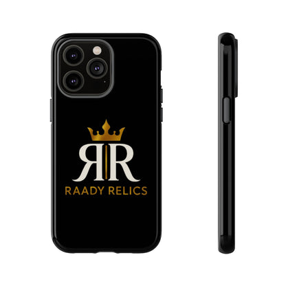 Raady Relics Crown Logo Tough Phone Case — Black Protective iPhone Cover