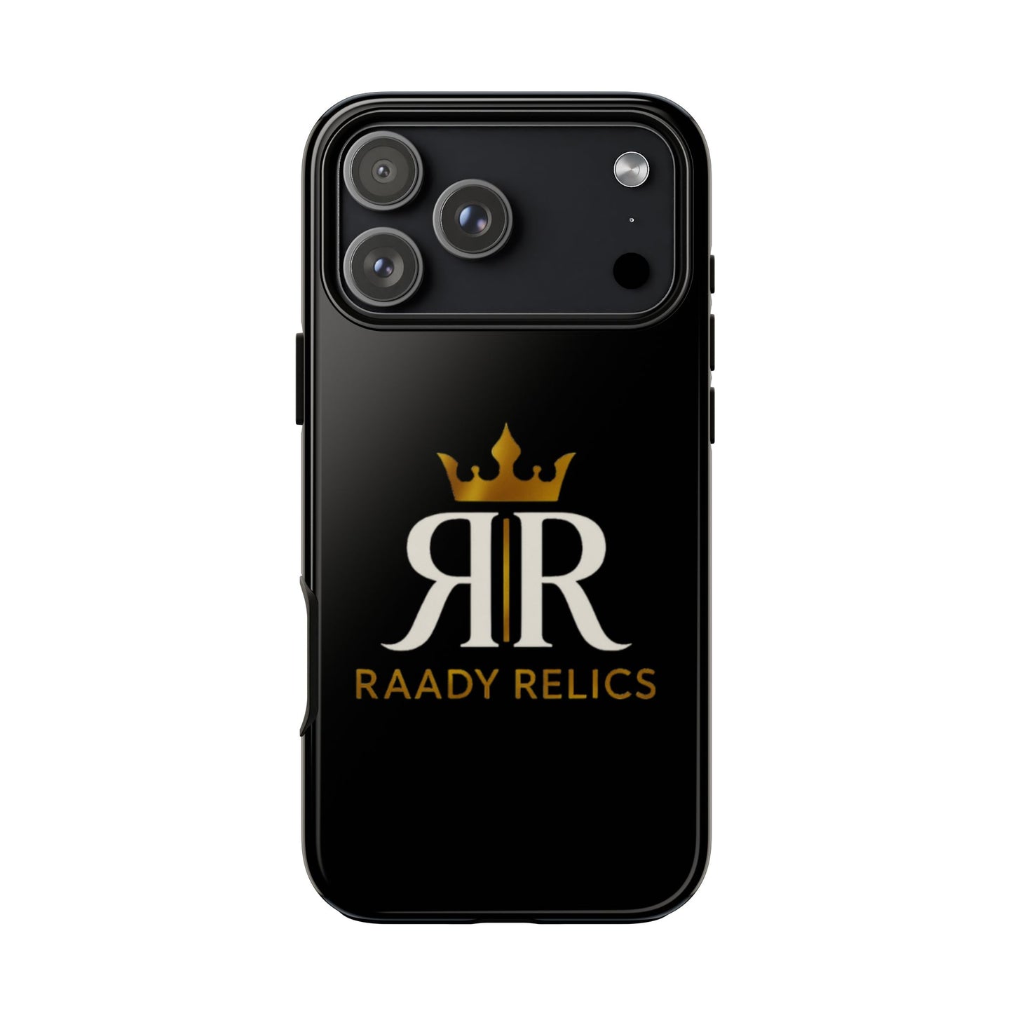 Raady Relics Crown Logo Tough Phone Case — Black Protective iPhone Cover