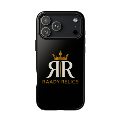 Raady Relics Crown Logo Tough Phone Case — Black Protective iPhone Cover