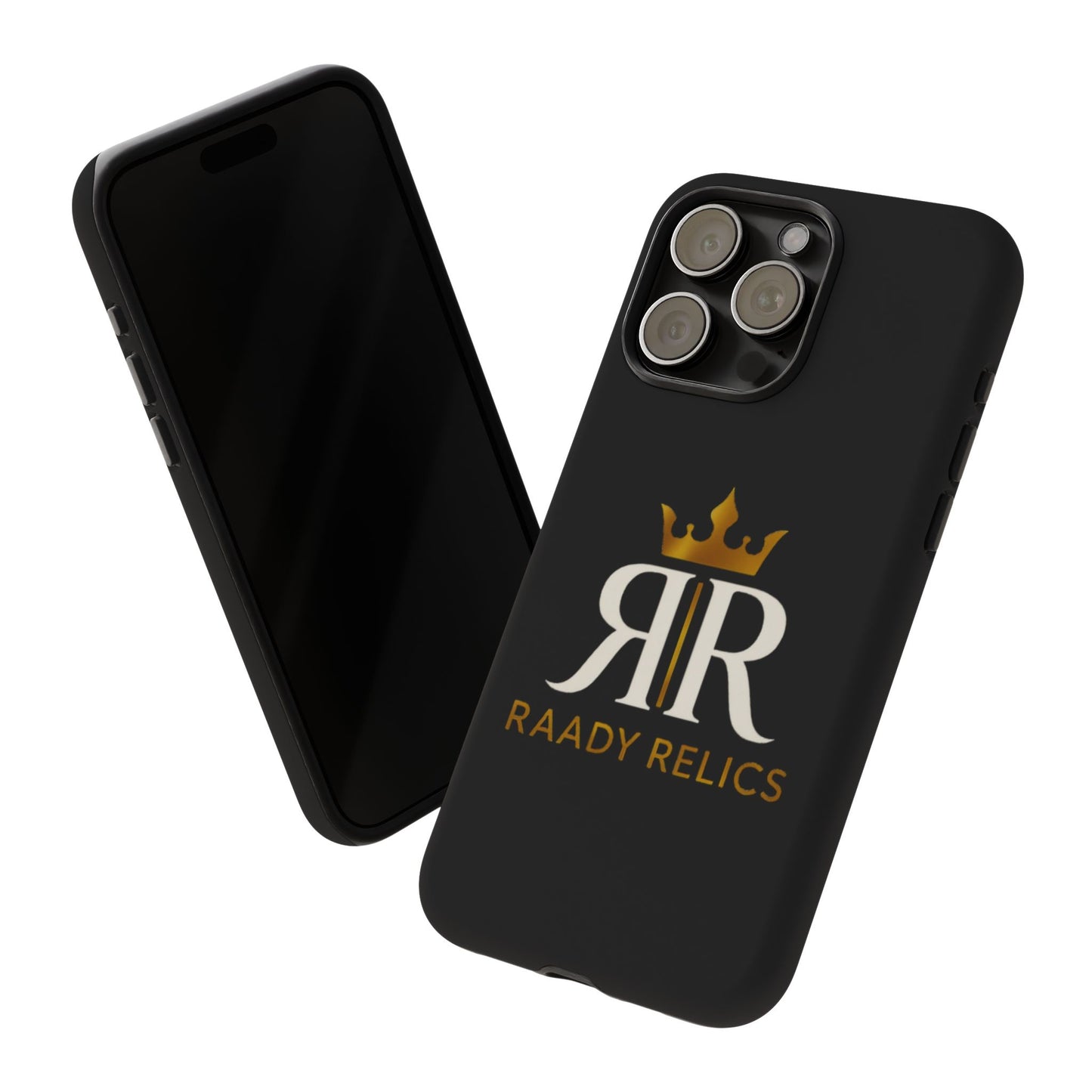 Raady Relics Crown Logo Tough Phone Case — Black Protective iPhone Cover