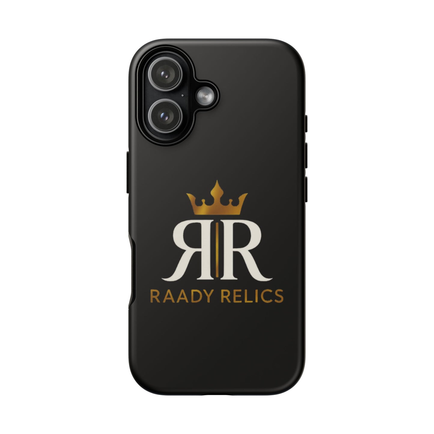 Raady Relics Crown Logo Tough Phone Case — Black Protective iPhone Cover