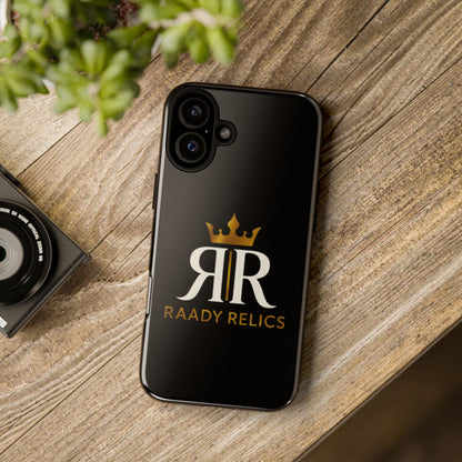 Raady Relics Crown Logo Tough Phone Case — Black Protective iPhone Cover