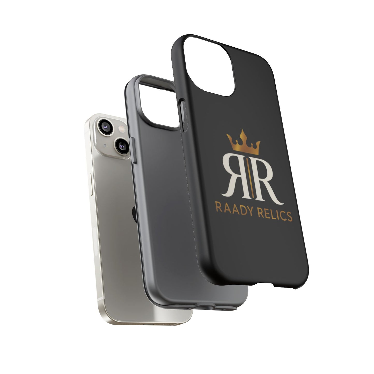 Raady Relics Crown Logo Tough Phone Case — Black Protective iPhone Cover