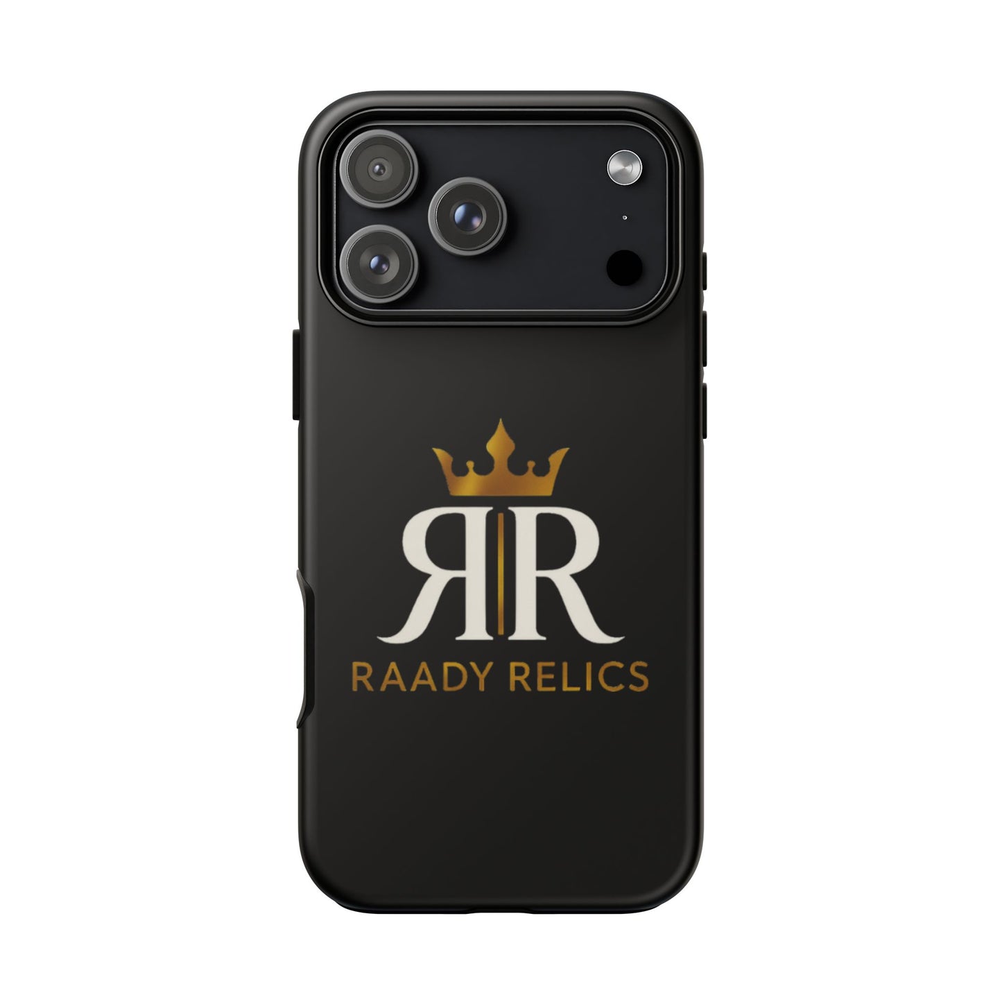 Raady Relics Crown Logo Tough Phone Case — Black Protective iPhone Cover