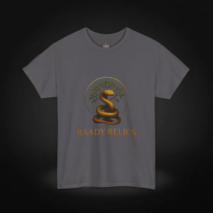 Raady Relics Unisex Cotton Tee - Serpent Design Shirt for Casual Wear