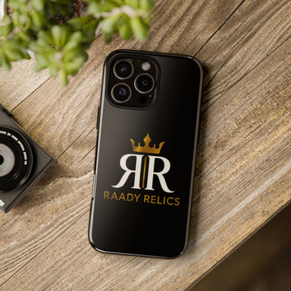 Raady Relics Crown Logo Tough Phone Case — Black Protective iPhone Cover