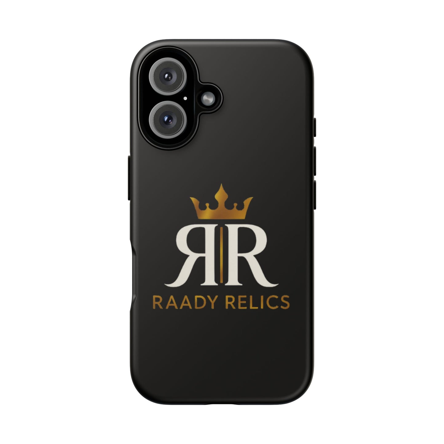 Raady Relics Crown Logo Tough Phone Case — Black Protective iPhone Cover
