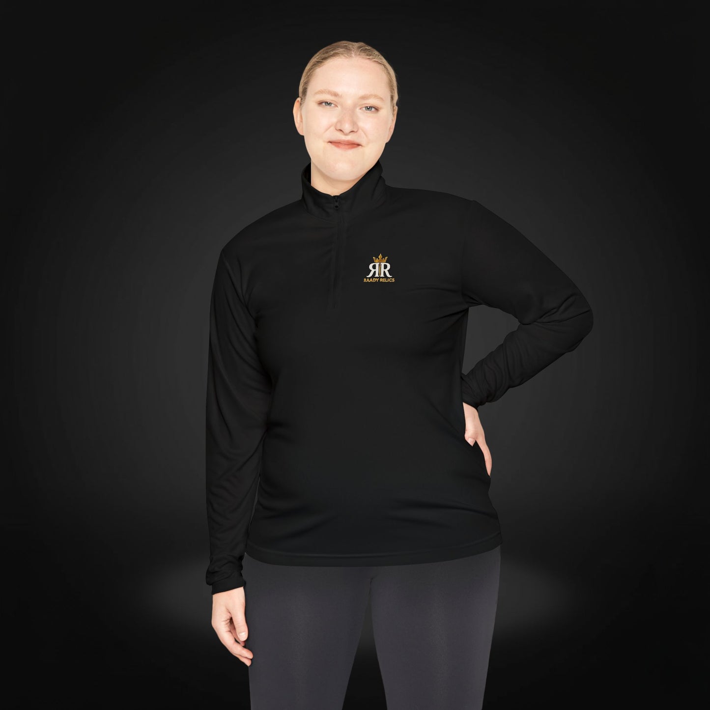 Crown Emblem Unisex Quarter-Zip Pullover