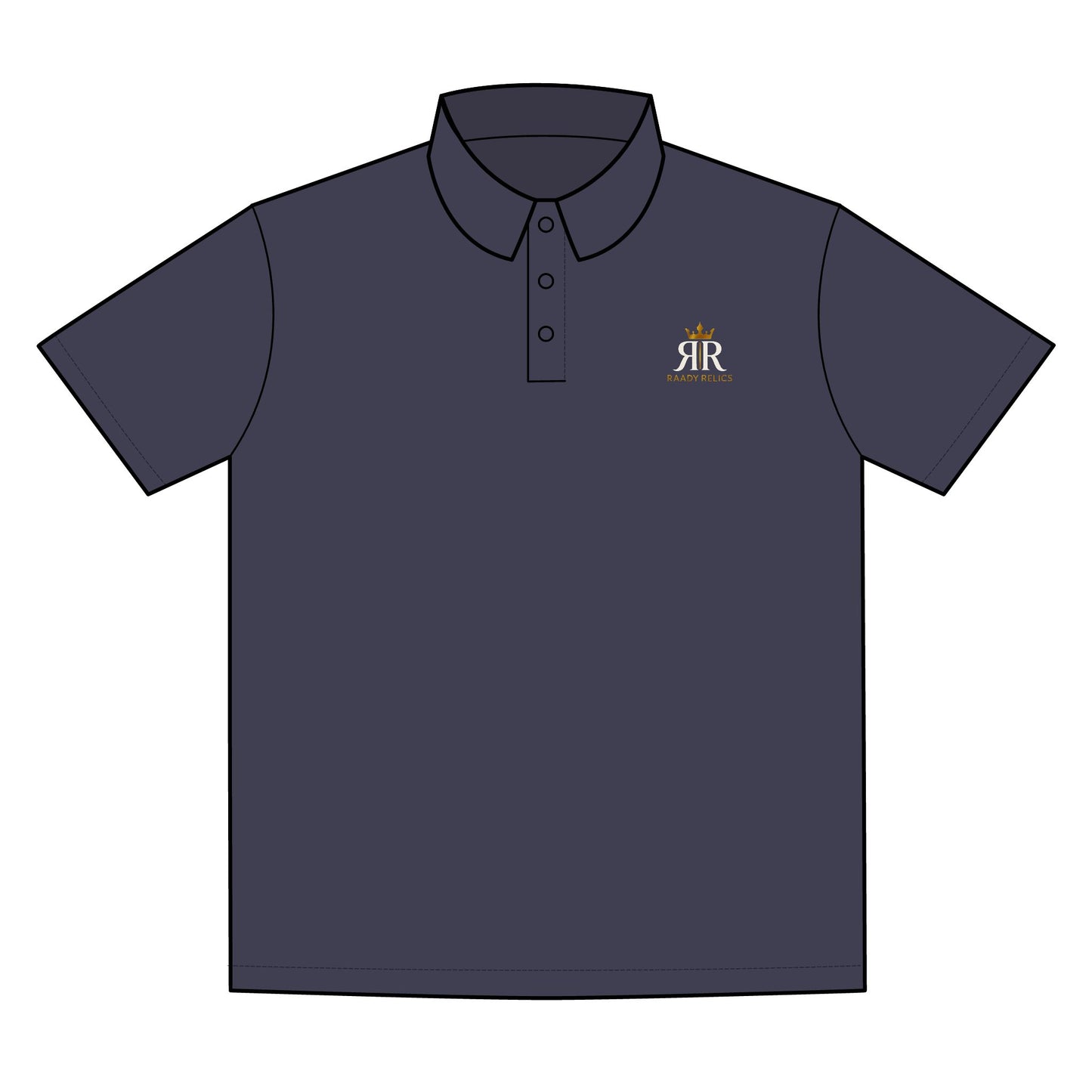 Embroidered Royal Crest Polo Shirt — Classic