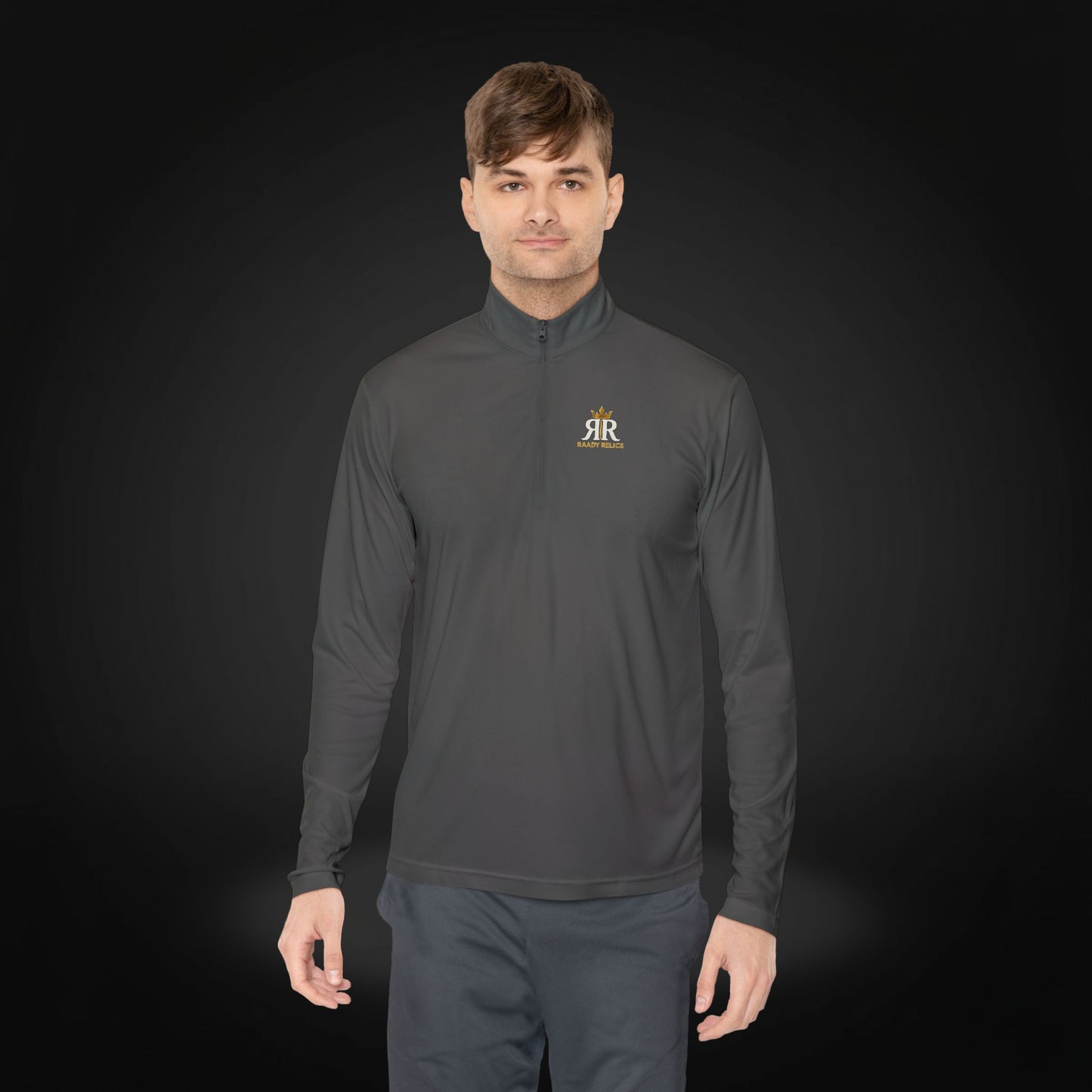 Crown Emblem Unisex Quarter-Zip Pullover