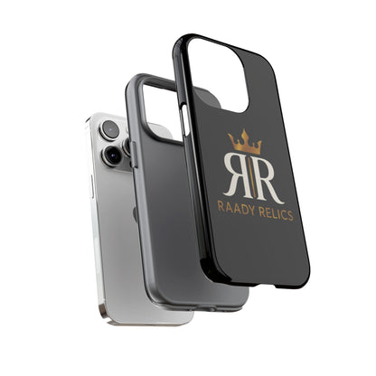 Raady Relics Crown Logo Tough Phone Case — Black Protective iPhone Cover