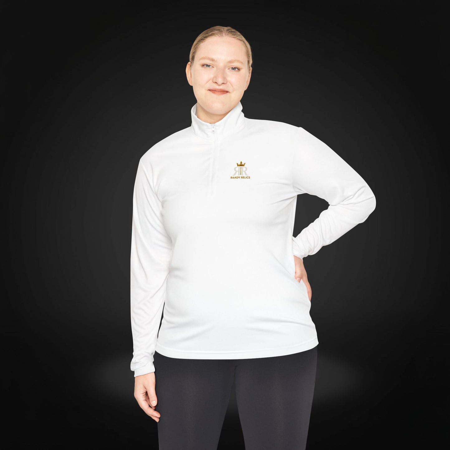 Crown Emblem Unisex Quarter-Zip Pullover