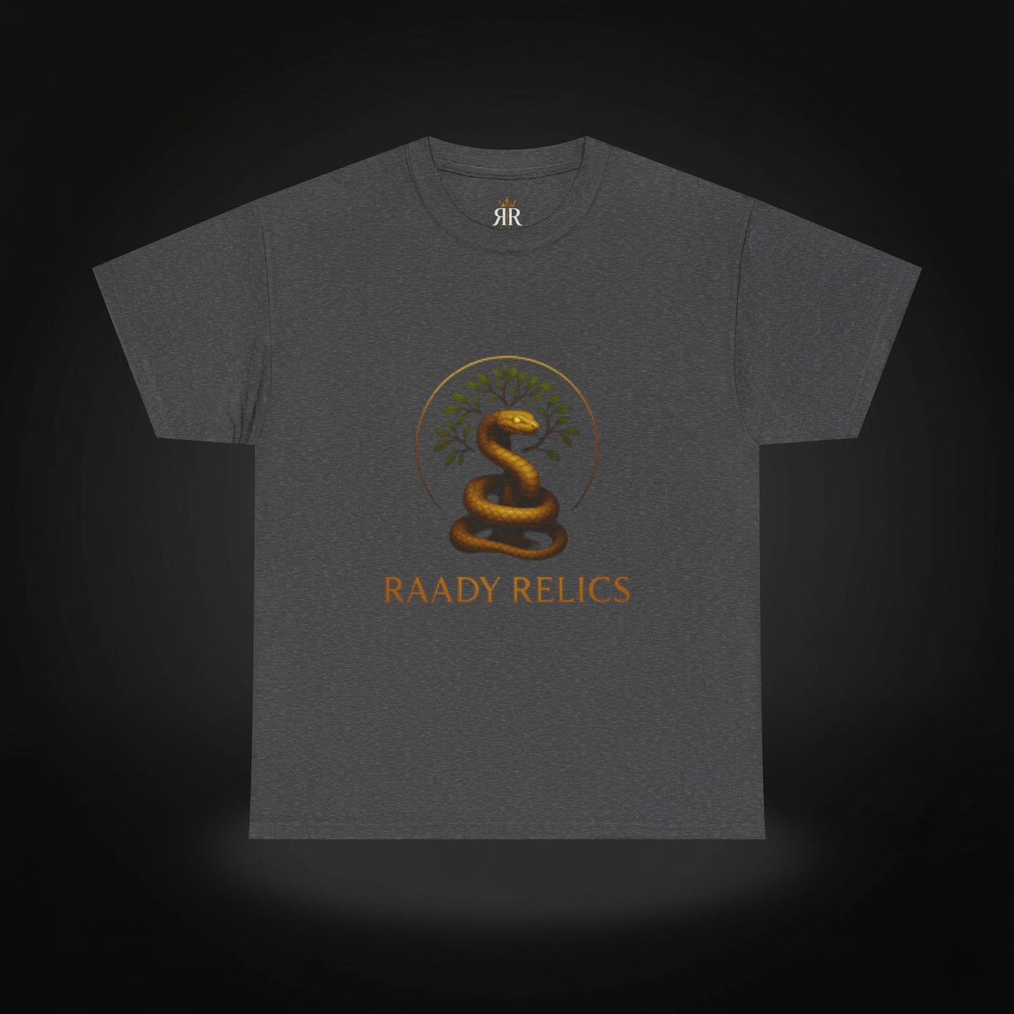Raady Relics Unisex Cotton Tee - Serpent Design Shirt for Casual Wear