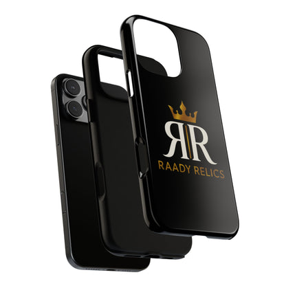 Raady Relics Crown Logo Tough Phone Case — Black Protective iPhone Cover