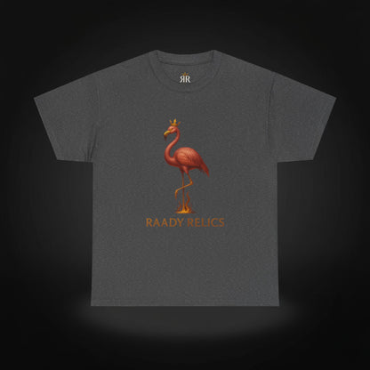 Royal Flamingo Unisex Heavy Cotton Tee - Raady Relics