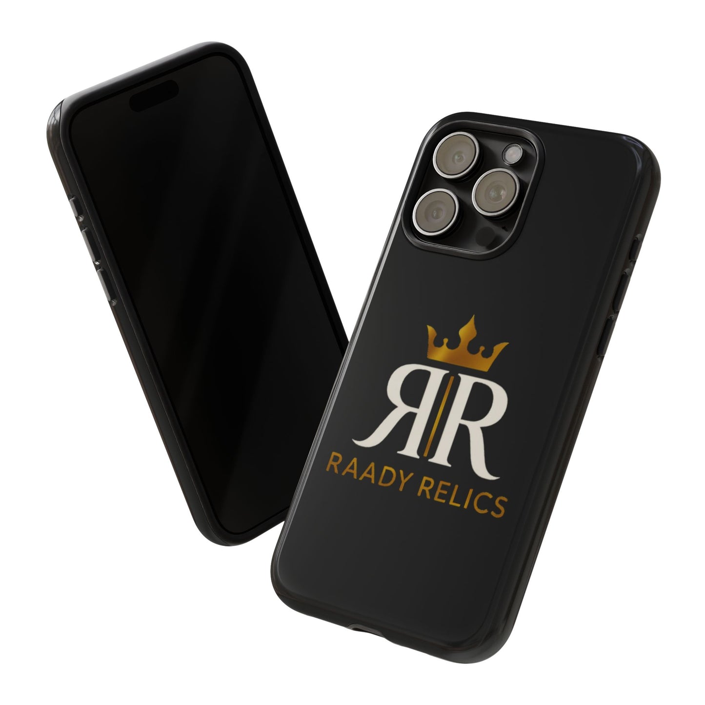 Raady Relics Crown Logo Tough Phone Case — Black Protective iPhone Cover