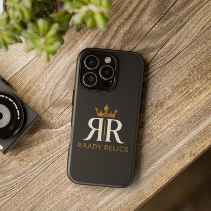 Raady Relics Crown Logo Tough Phone Case — Black Protective iPhone Cover