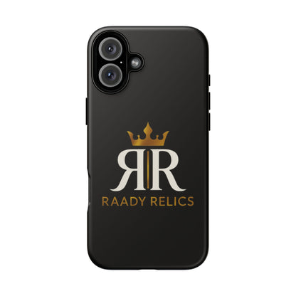 Raady Relics Crown Logo Tough Phone Case — Black Protective iPhone Cover