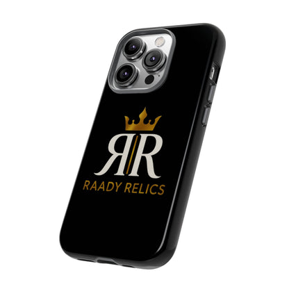 Raady Relics Crown Logo Tough Phone Case — Black Protective iPhone Cover