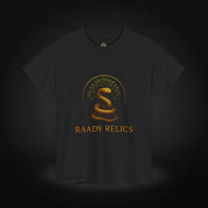 Raady Relics Unisex Cotton Tee - Serpent Design Shirt for Casual Wear