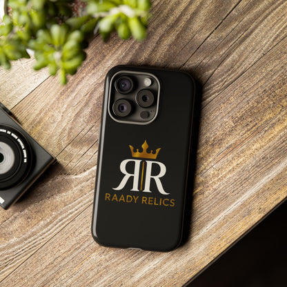 Raady Relics Crown Logo Tough Phone Case — Black Protective iPhone Cover
