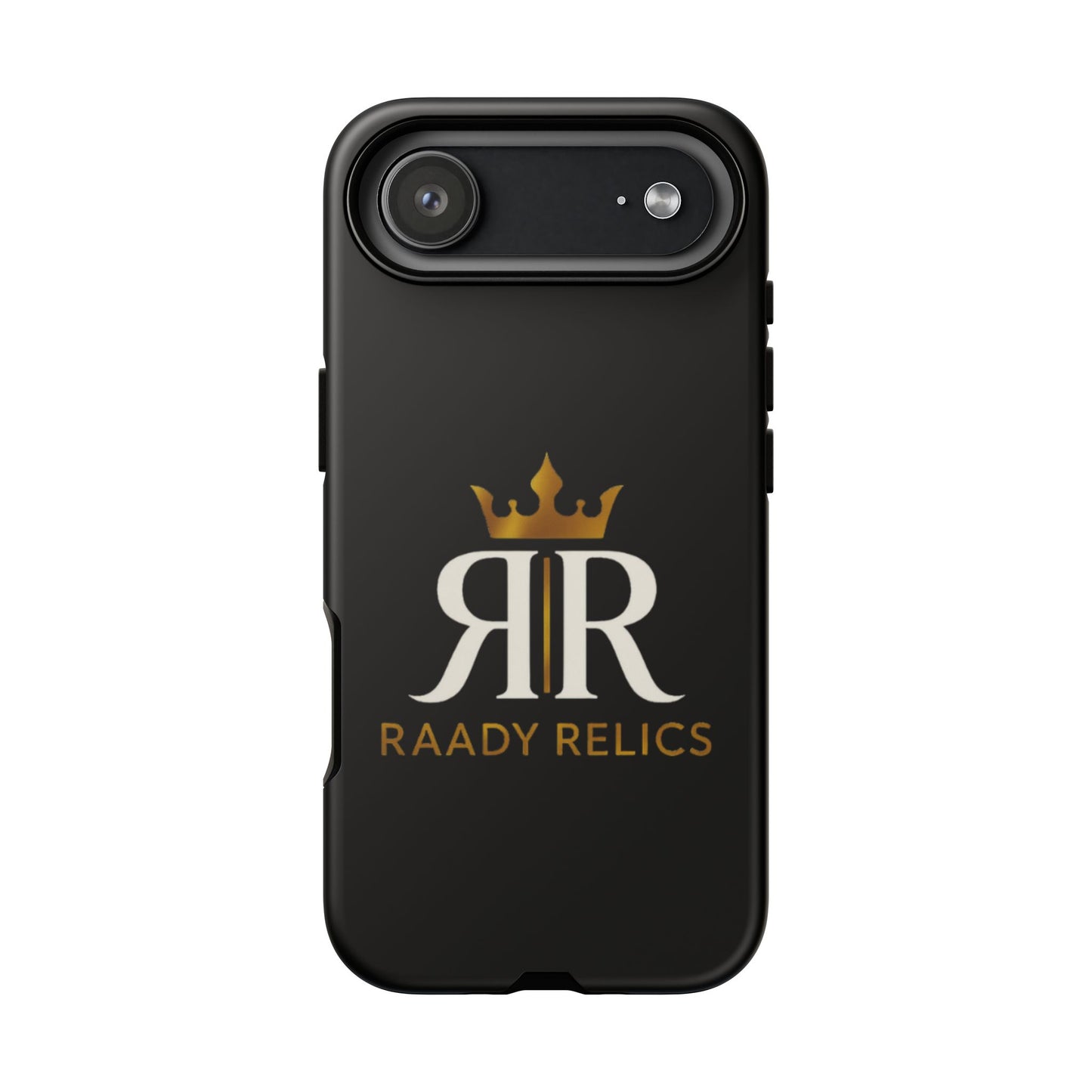 Raady Relics Crown Logo Tough Phone Case — Black Protective iPhone Cover