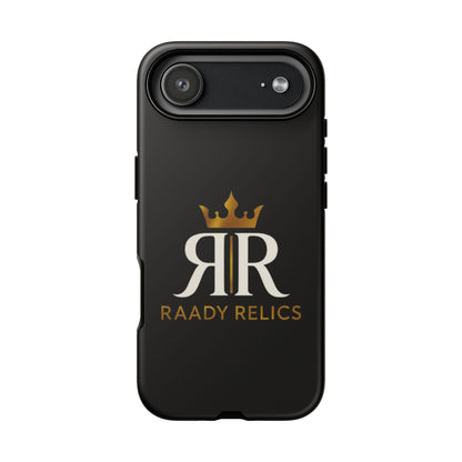 Raady Relics Crown Logo Tough Phone Case — Black Protective iPhone Cover