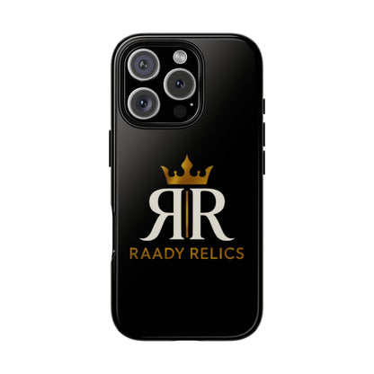 Raady Relics Crown Logo Tough Phone Case — Black Protective iPhone Cover