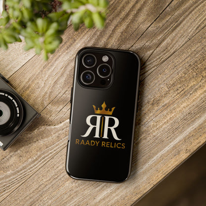Raady Relics Crown Logo Tough Phone Case — Black Protective iPhone Cover