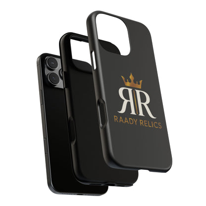 Raady Relics Crown Logo Tough Phone Case — Black Protective iPhone Cover