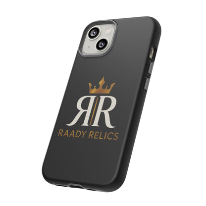 Raady Relics Crown Logo Tough Phone Case — Black Protective iPhone Cover