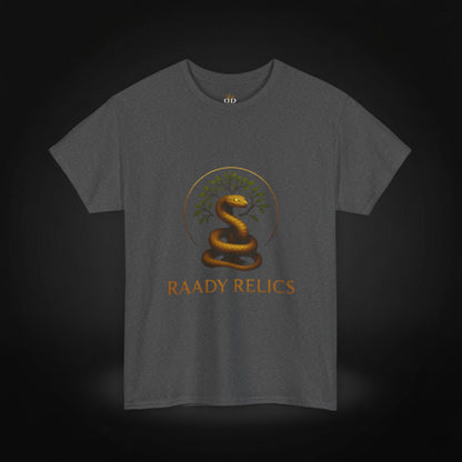 Raady Relics Unisex Cotton Tee - Serpent Design Shirt for Casual Wear