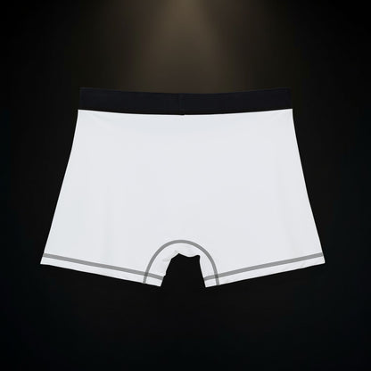Royal Rules Men's Boxer Briefs — White Crown
