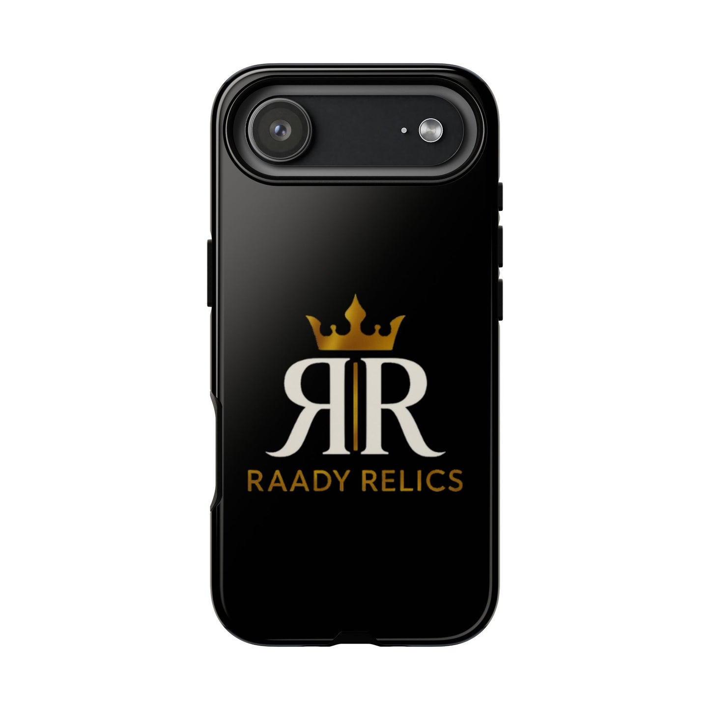 Raady Relics Crown Logo Tough Phone Case — Black Protective iPhone Cover